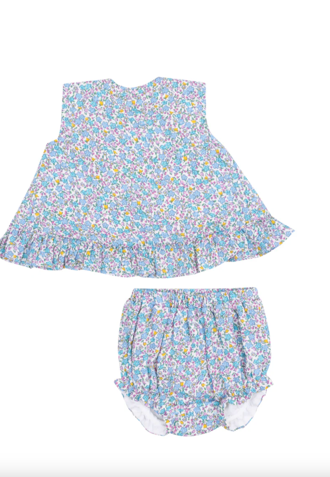 Ruffle Back Top & Bloomer - Flowers and Berries