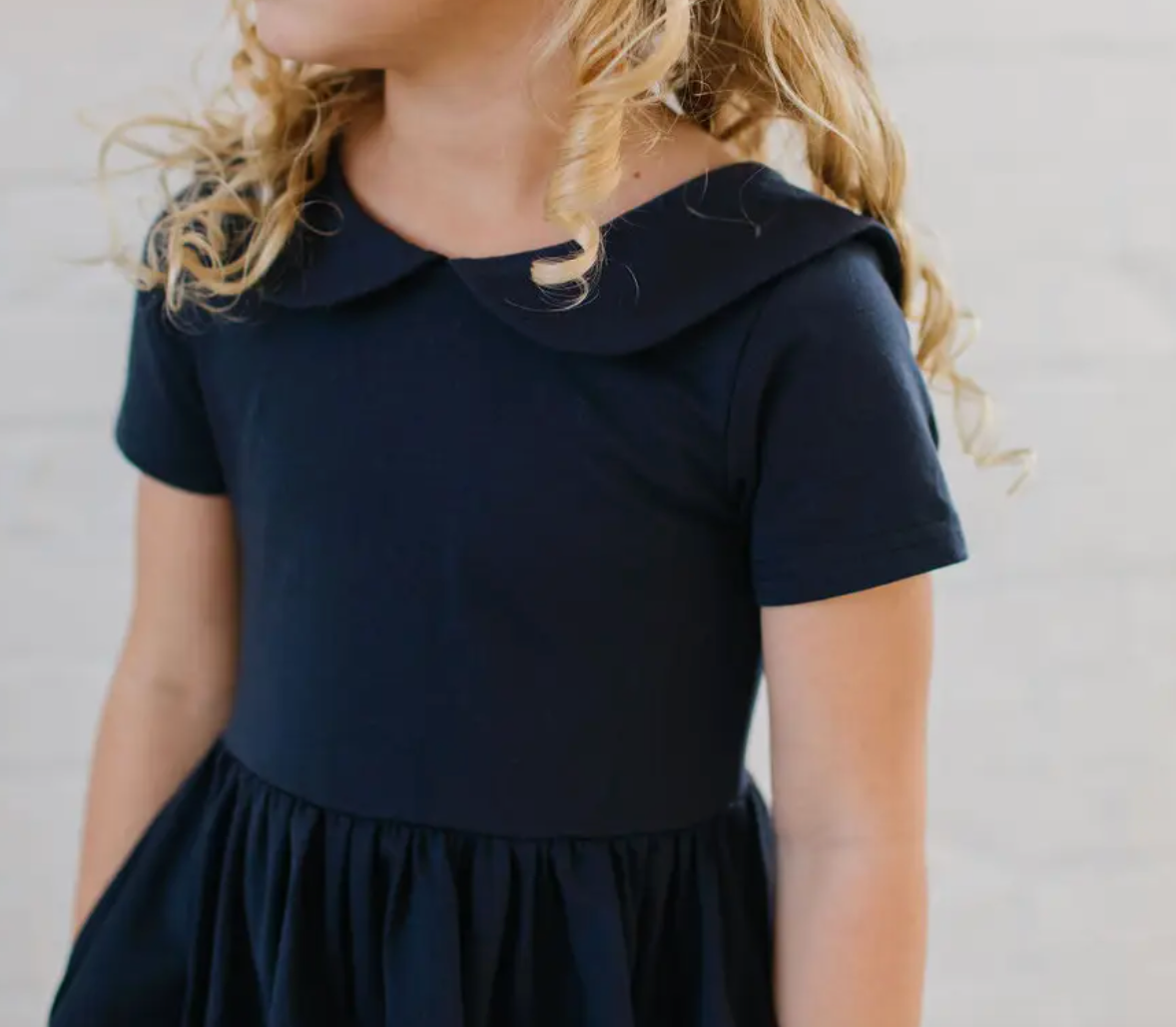 Elizabeth Dress in Navy