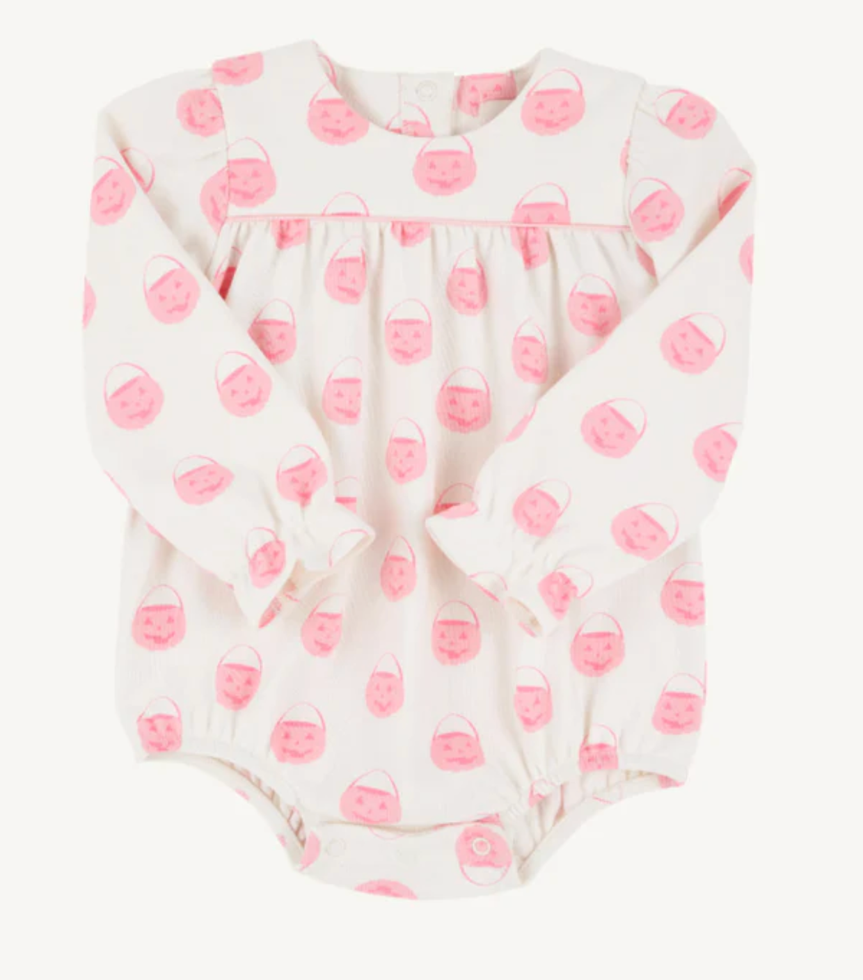 Vintage Prep Pumpkin Pails (Sandpearl Pink) with Sandpearl Pink Long Sleeve Penny's Play Bubble