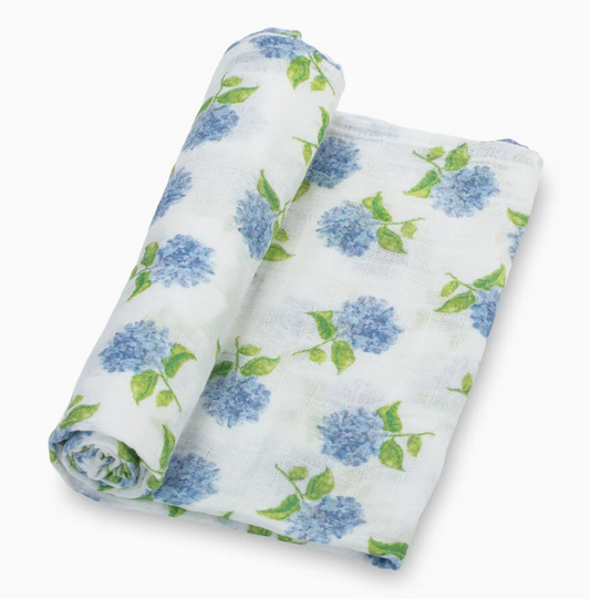 You Had Me At Hydrangea Baby Muslin Swaddle Blanket