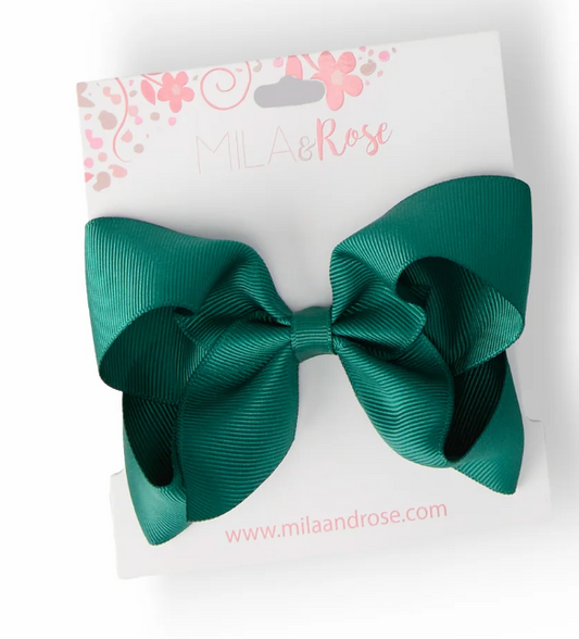 Spruce Grosgrain bow Small