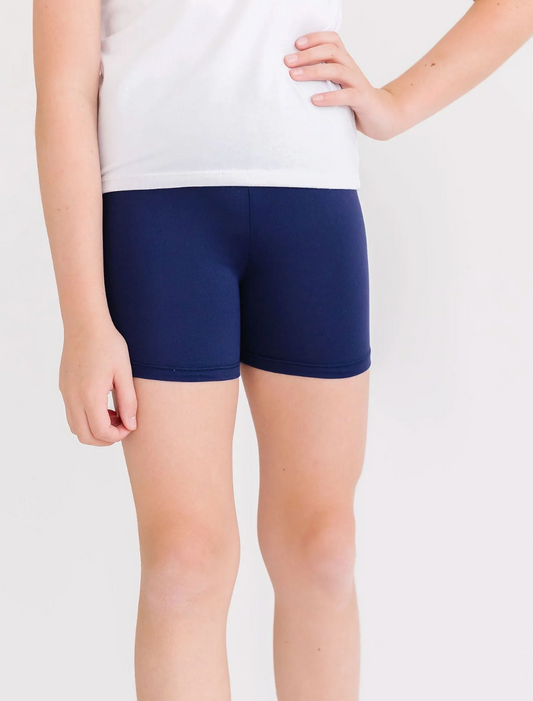 Navy Twirl Shorts