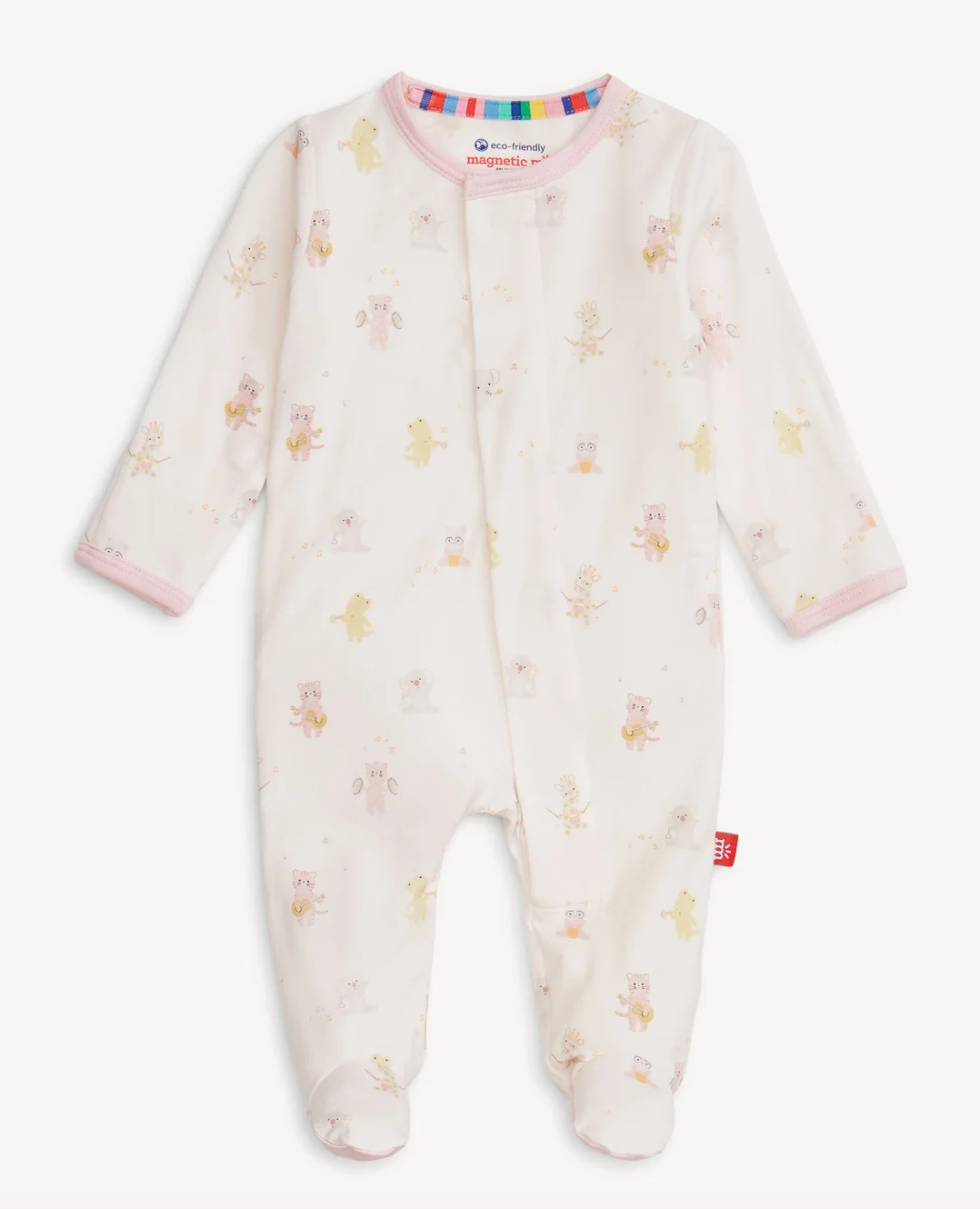 Pink Baby Beats Footie