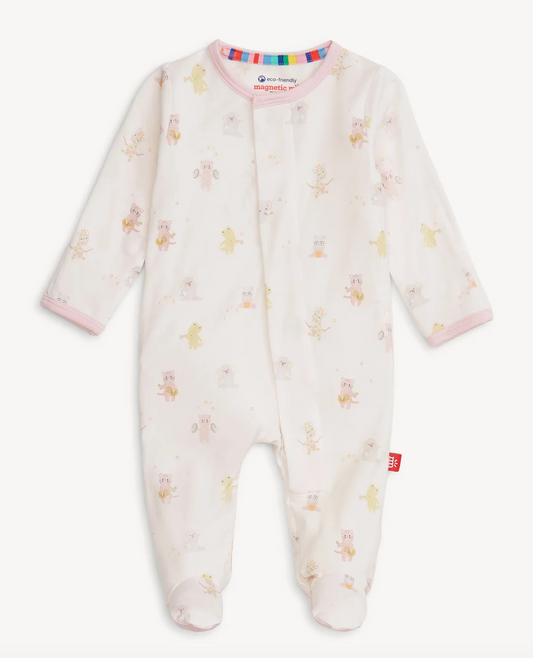 Pink Baby Beats Footie