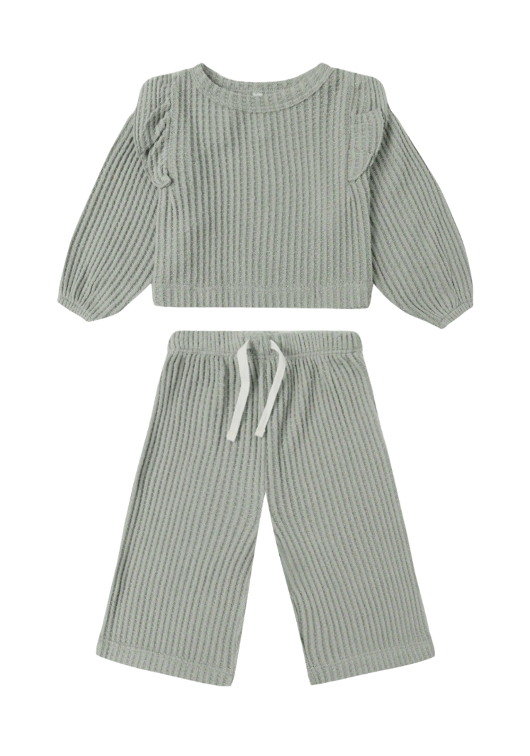 RUFFLE COZY SET || FERN