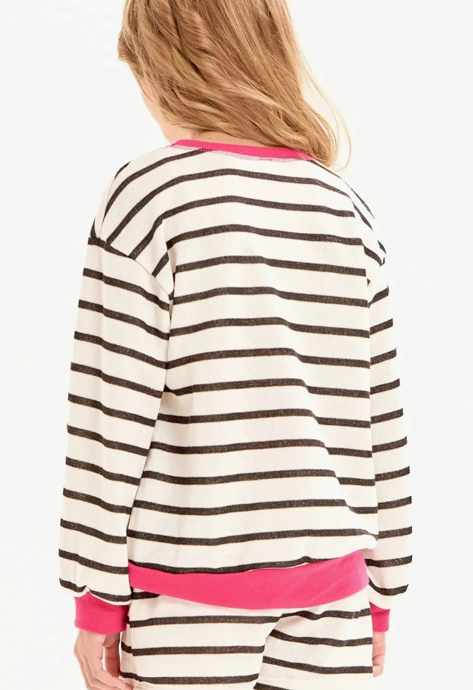 Stripe French Terry Sweatshirt