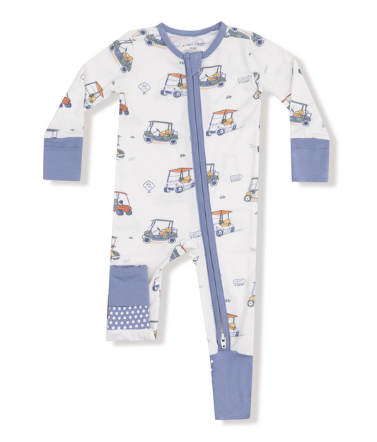Zooming Golf Carts - 2 Way Zipper Romper
