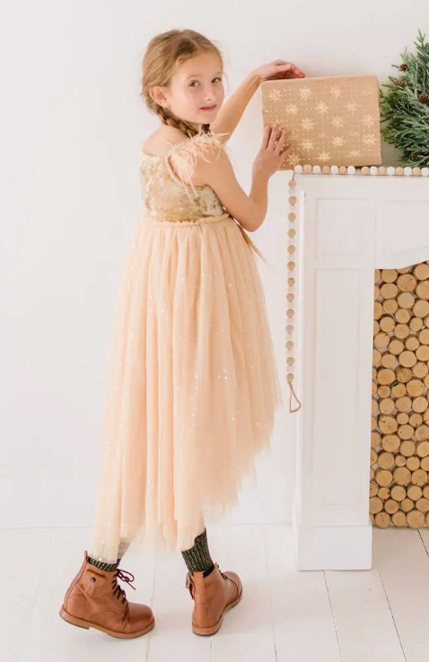 Jolie Dress in Golden Child | Girls Special Occasion Dress