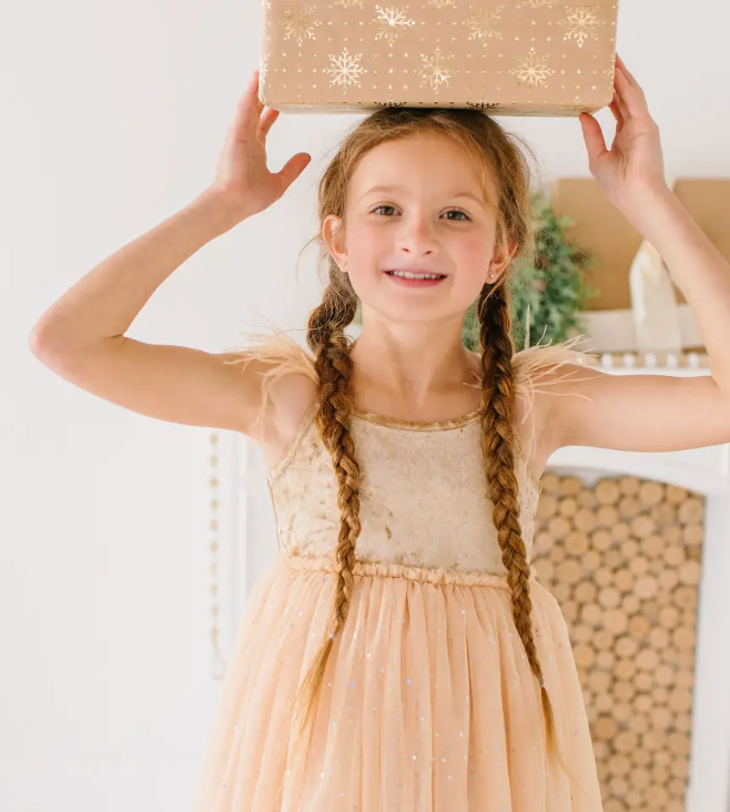 Jolie Dress in Golden Child | Girls Special Occasion Dress