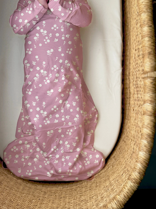 Mini Floral Gown- 0-3M