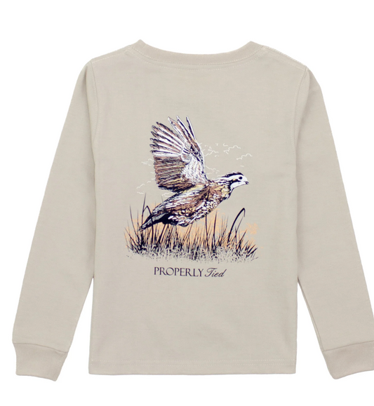Boys Quail LS Tee