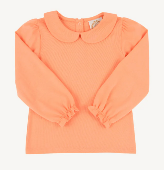 Maude's Peter Pan Collar Onesie - Seashore Sherbet