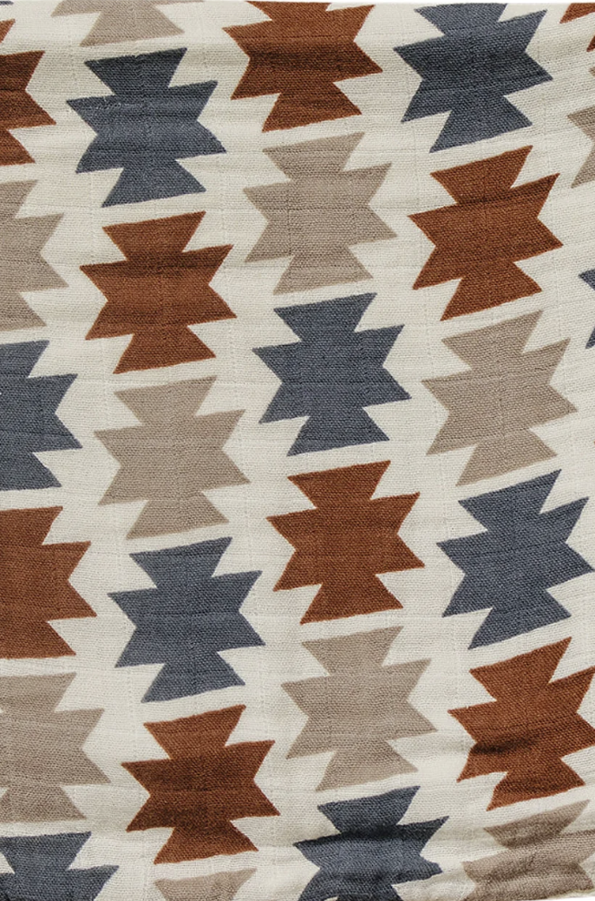Western Aztec Muslin Burp Cloth