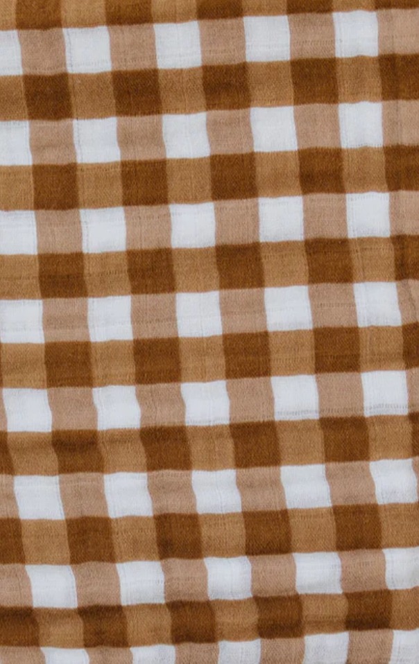 gingham Muslin Burp Cloth