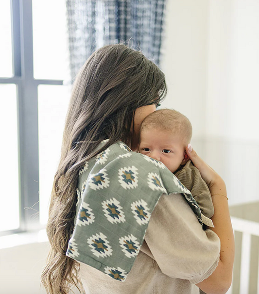 Southwest Western Muslin Burp Cloth
