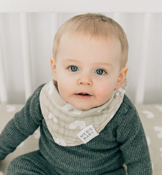 Sand Rainbow Muslin Bib