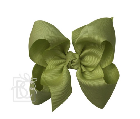 Moss 4.5 Large Grosgrain Bow w/ Knot