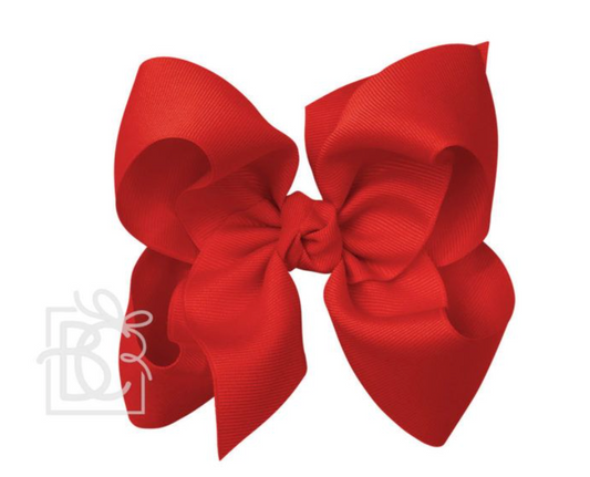 Red 5.5 XL Huge Grosgrain Bow w/ Knot