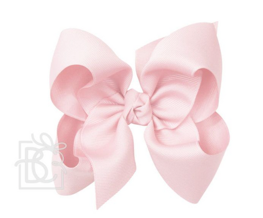 Light Pink 4.5 Large Grosgrain Bow w/ Knot