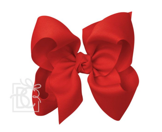 Red 4.5 Large Grosgrain Bow w/ Knot