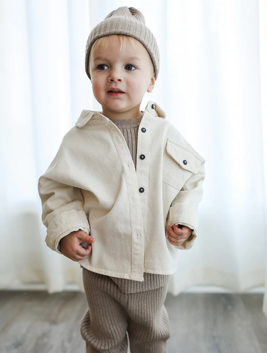 Woodland Beige Denim Jacket