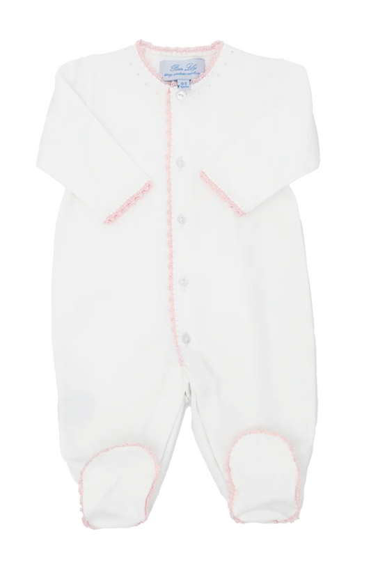 Pink Jersey Footie Romper