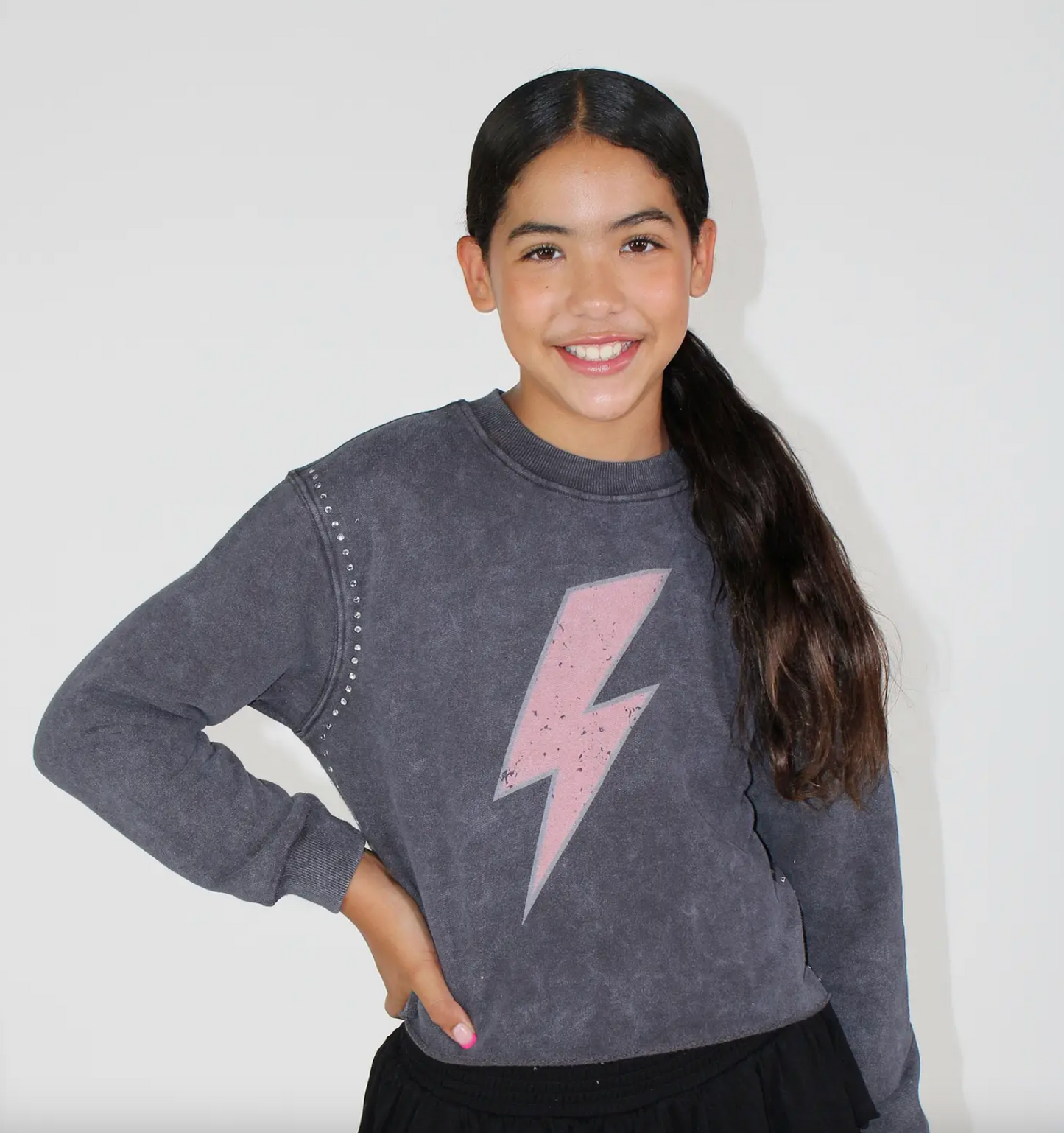 Acid Wash Love Sweatshirt