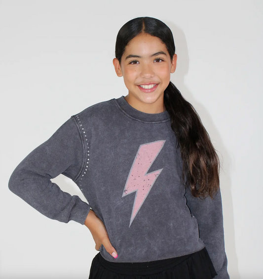 Acid Wash Love Sweatshirt