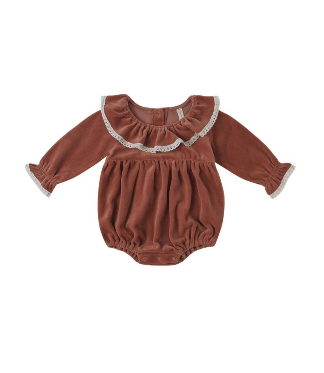 Wendy Romper || Cranberry