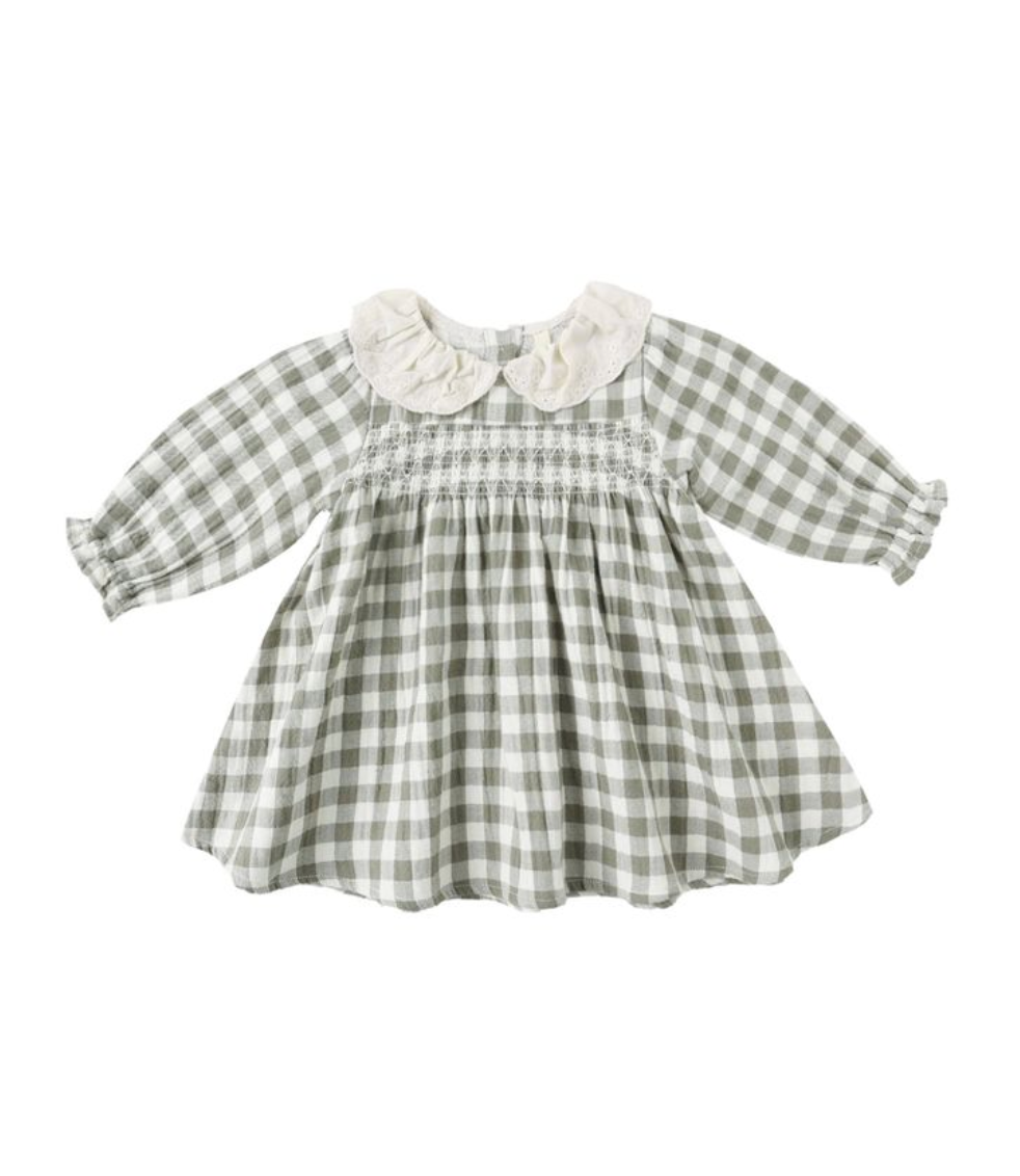 Callie Dress || Forest Check