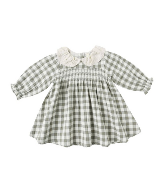 Callie Dress || Forest Check
