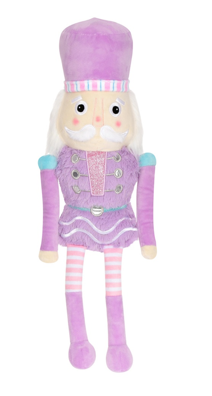 Lavender Plush Nutcracker