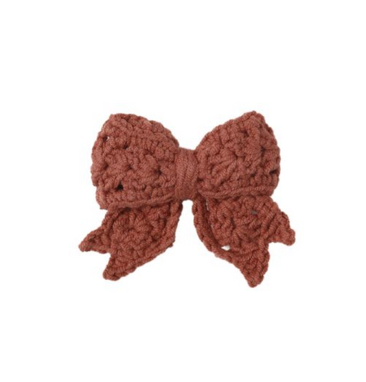 Crochet Bow || Cranberry