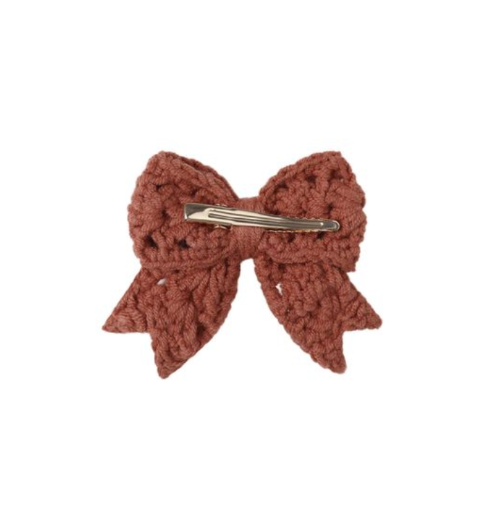 Crochet Bow || Cranberry