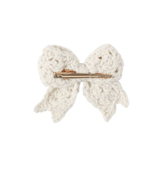 Crochet Bow || Natural