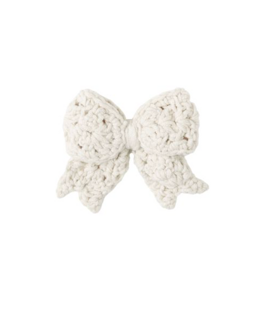 Crochet Bow || Natural