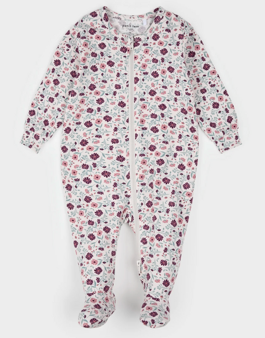 Poppy Floral Footie