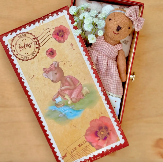 Bear in Stamp Holder Box