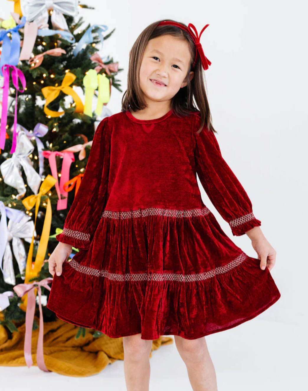 Red Velvet Twirl Dress