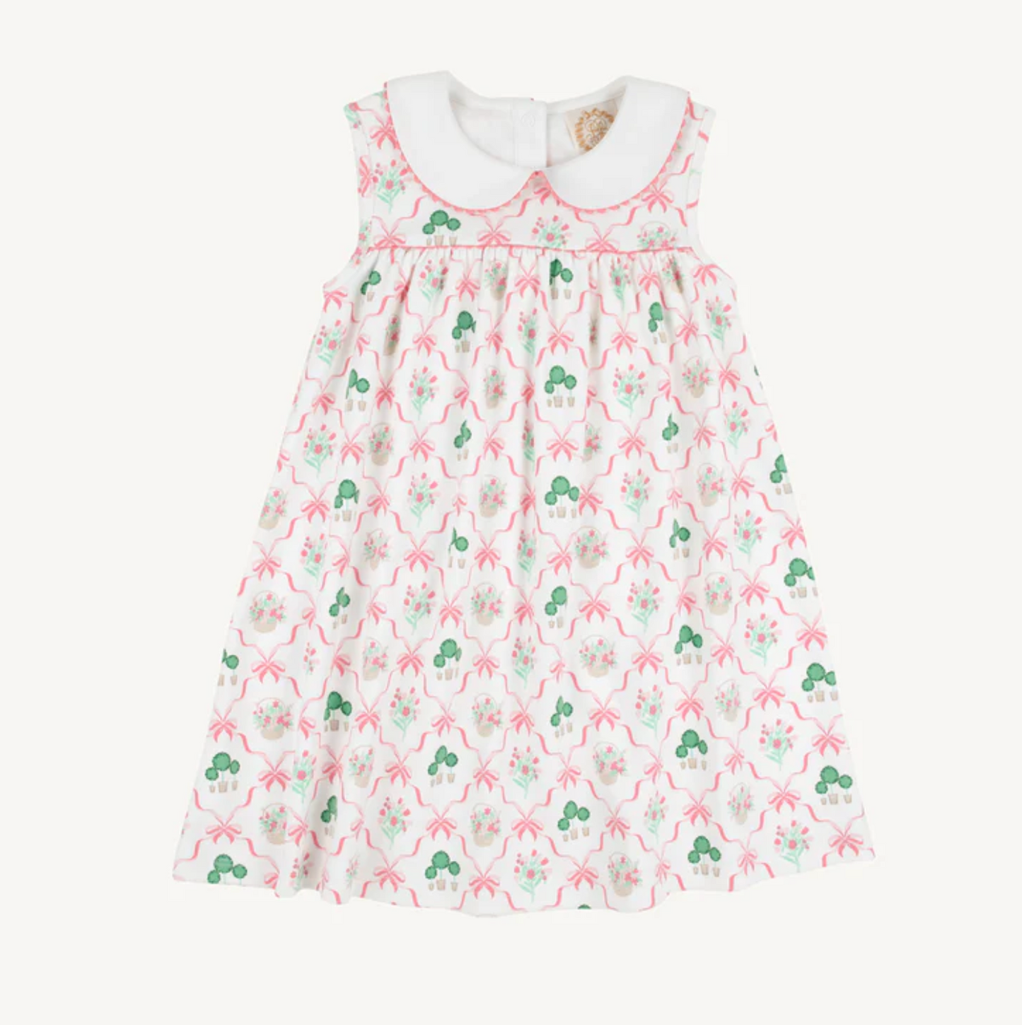 Sleeveless Mary Dal Dress Color Boxwoods & Bows