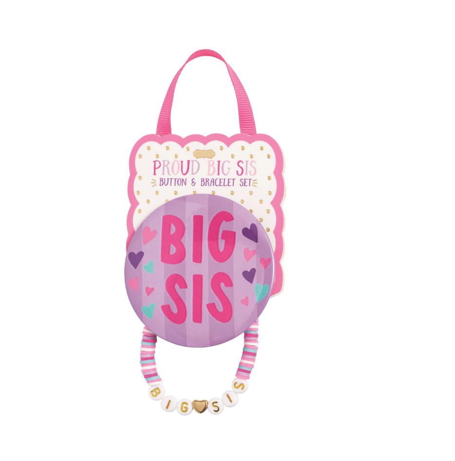Purple Big Sis Pin + Bracelet
