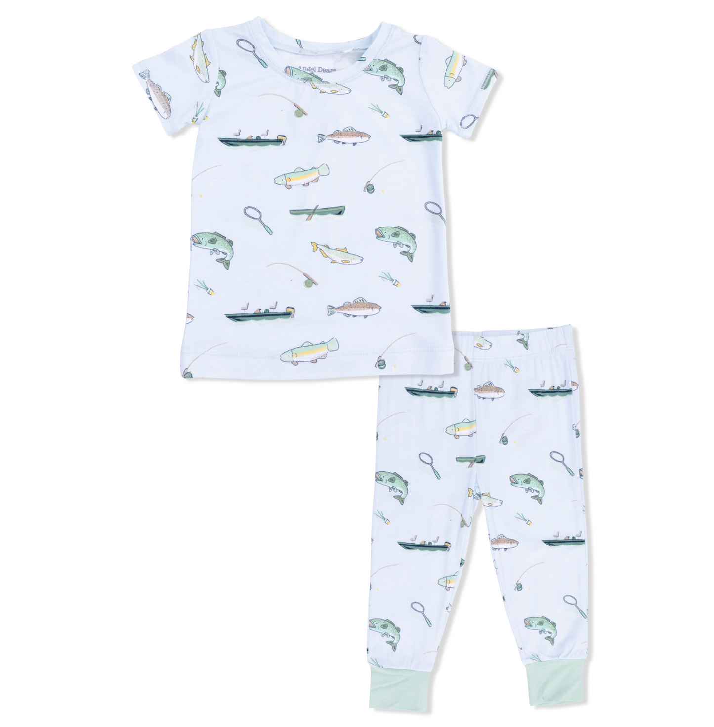 Fishing - Short Sleeve Loungewear Set