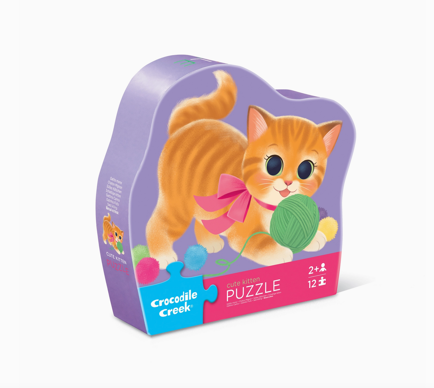 12-Piece Shaped Box Puzzle - Kitten