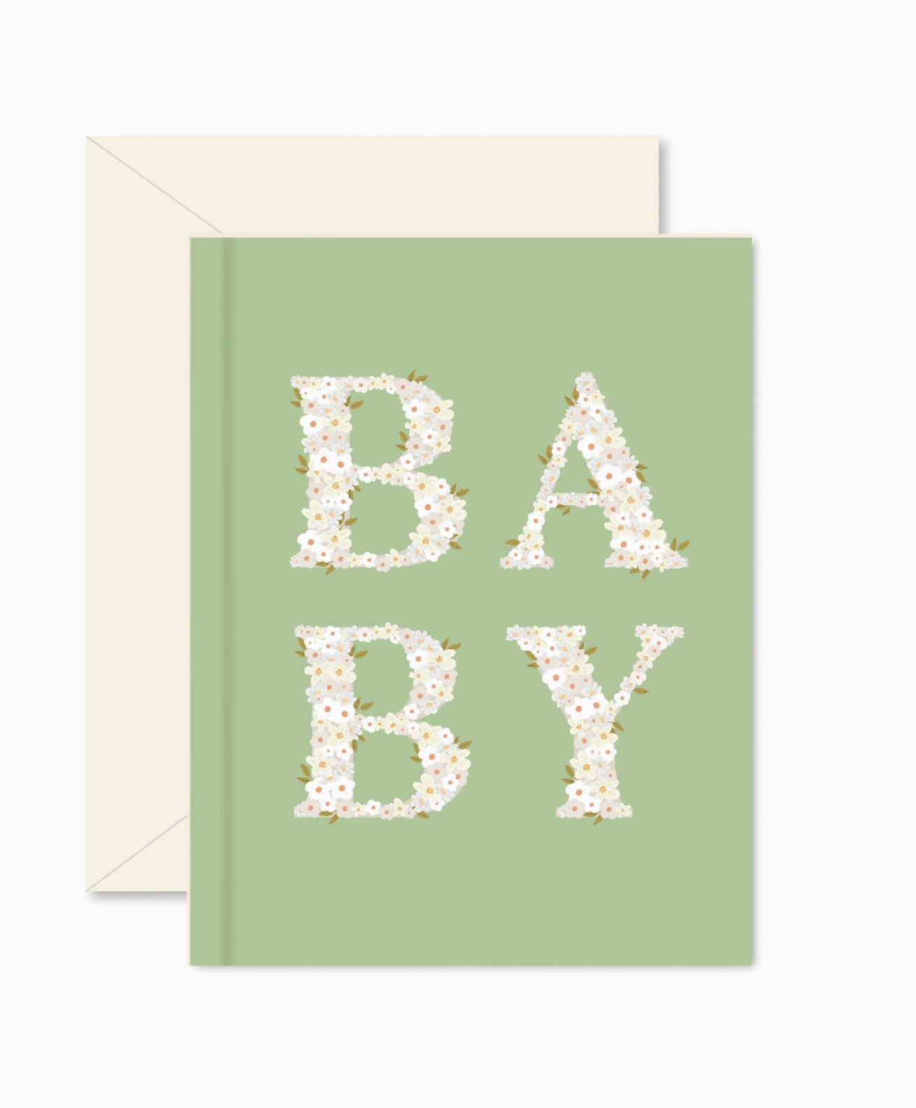 Spring Green Baby Blooms Greeting Card