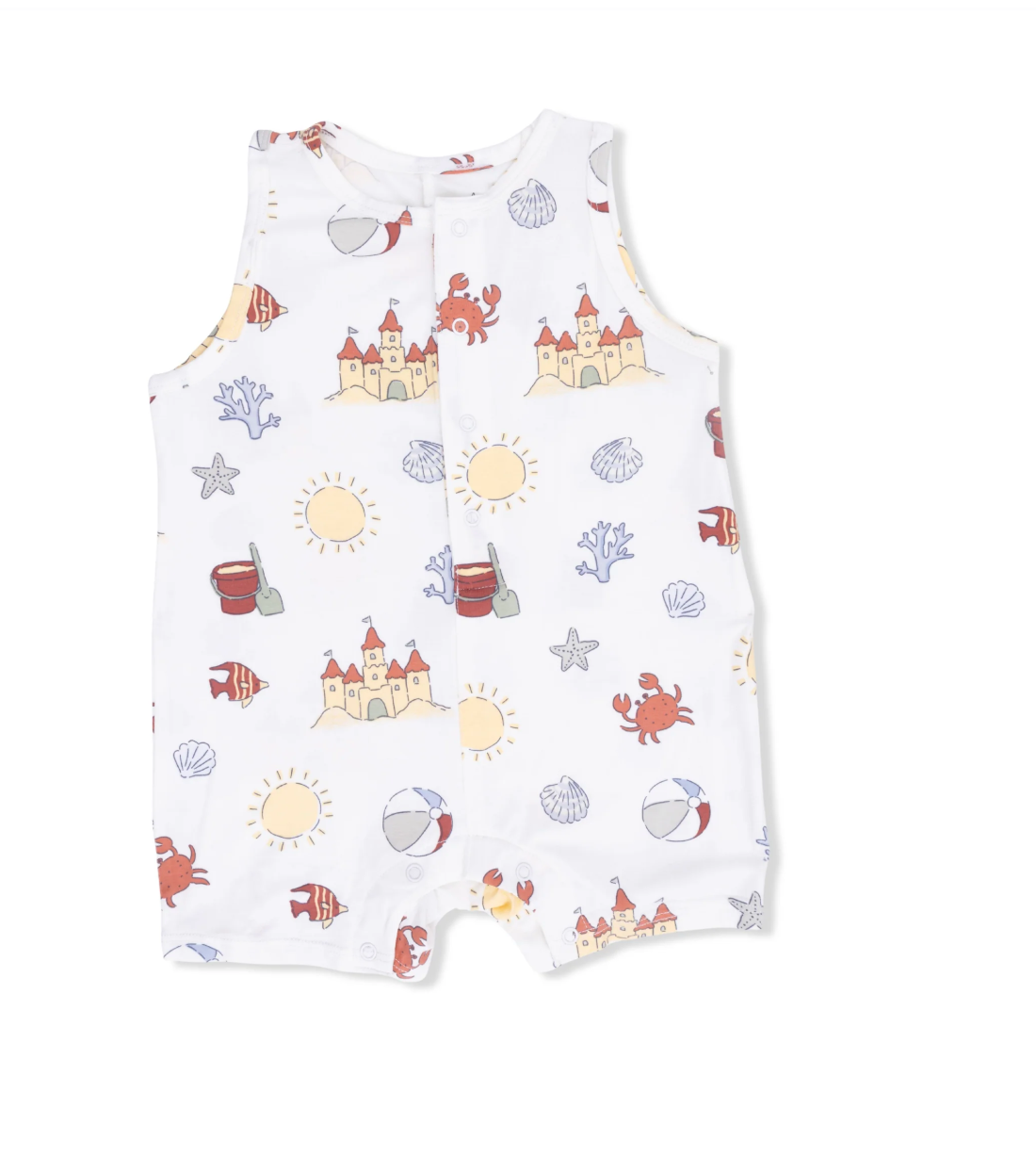 Sunny Sandcastles - Sleeveless Shortie Romper
