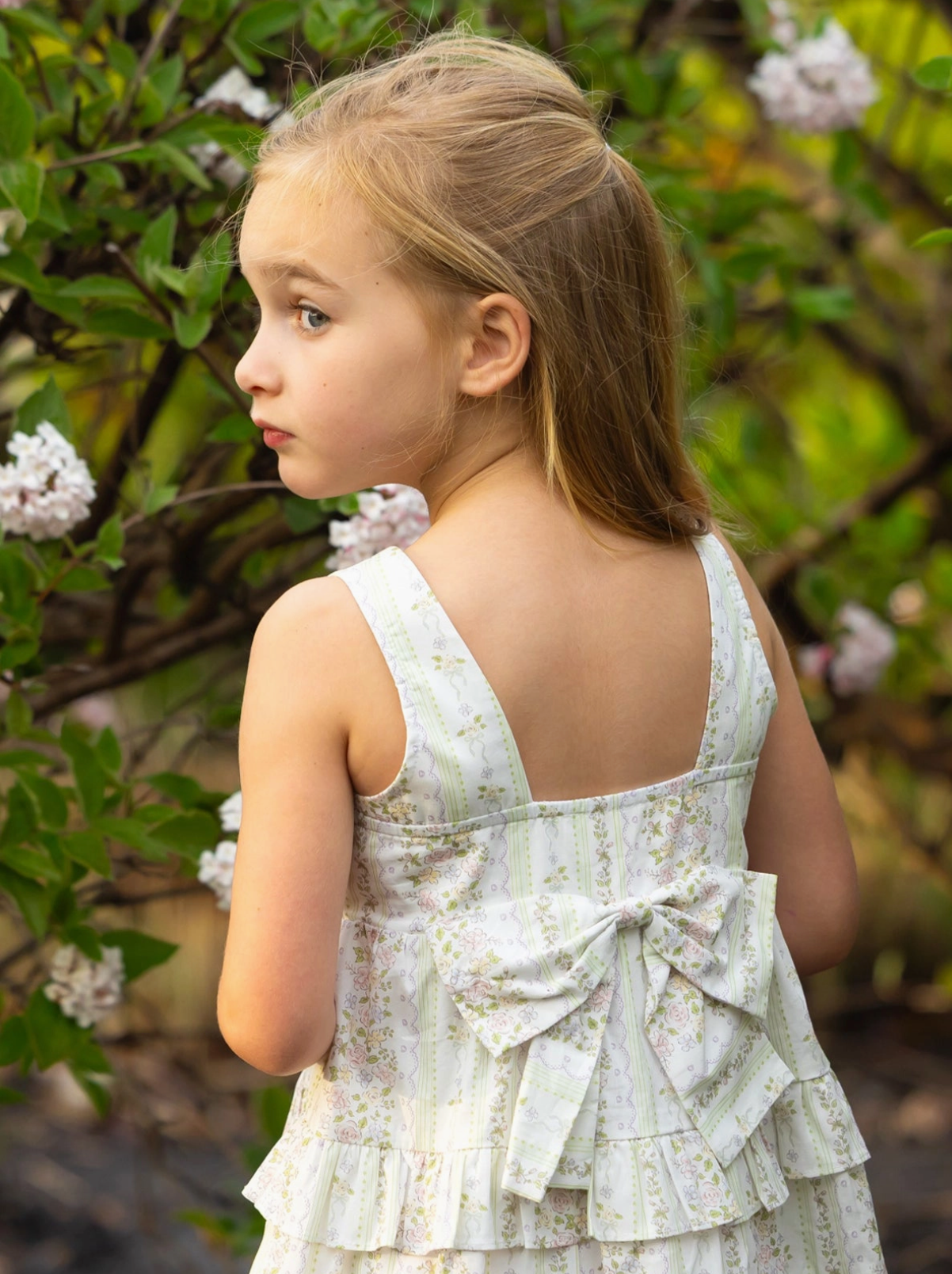Graceful Garden Sleeveless Floral Dress