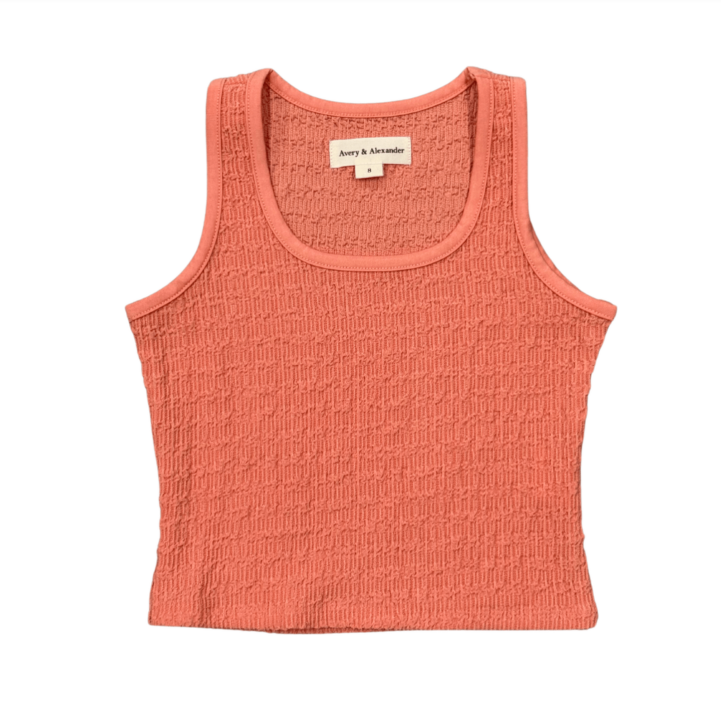 Coral Textured Square Neck Tank