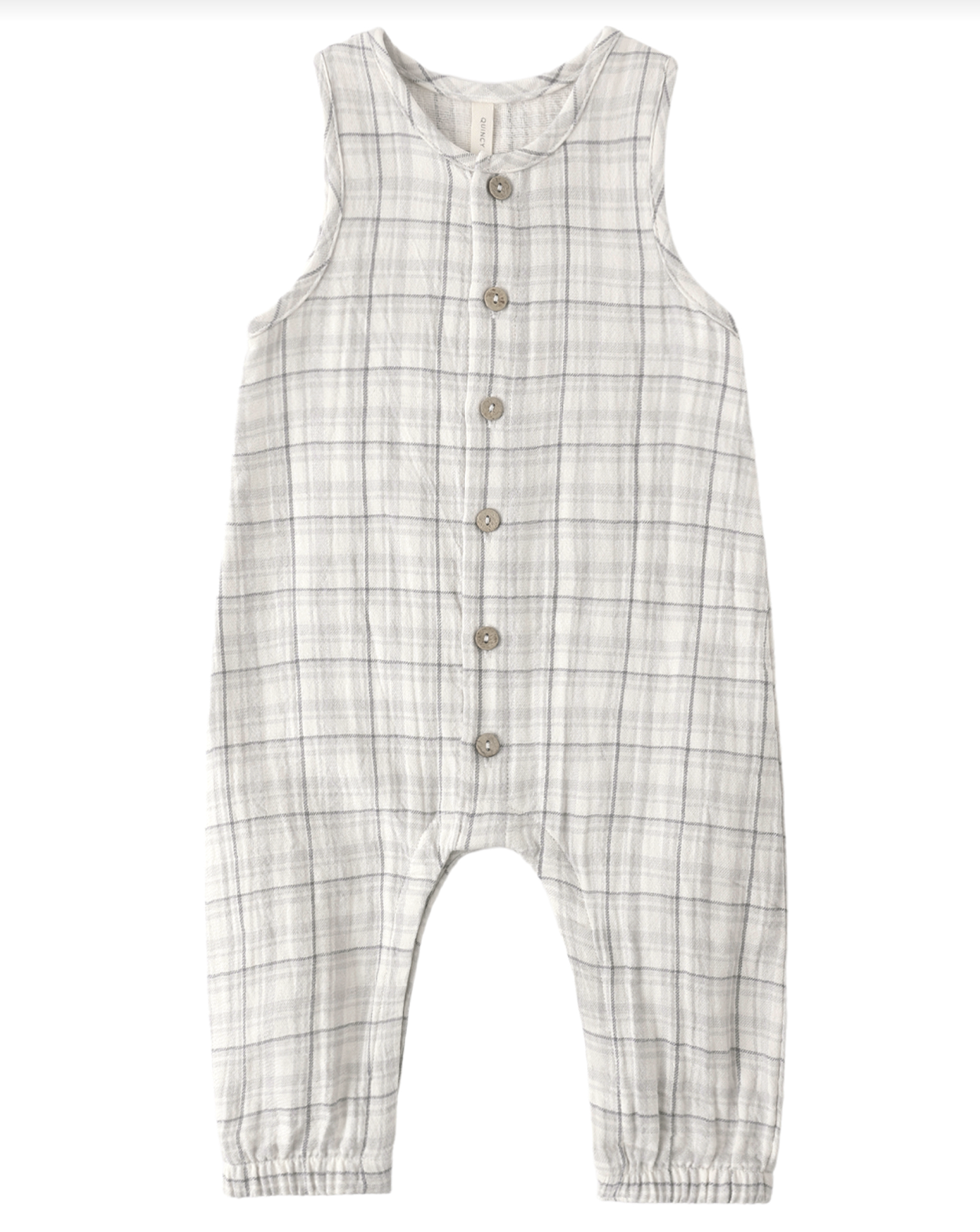 Woven Jumpsuit || Blue Plaid