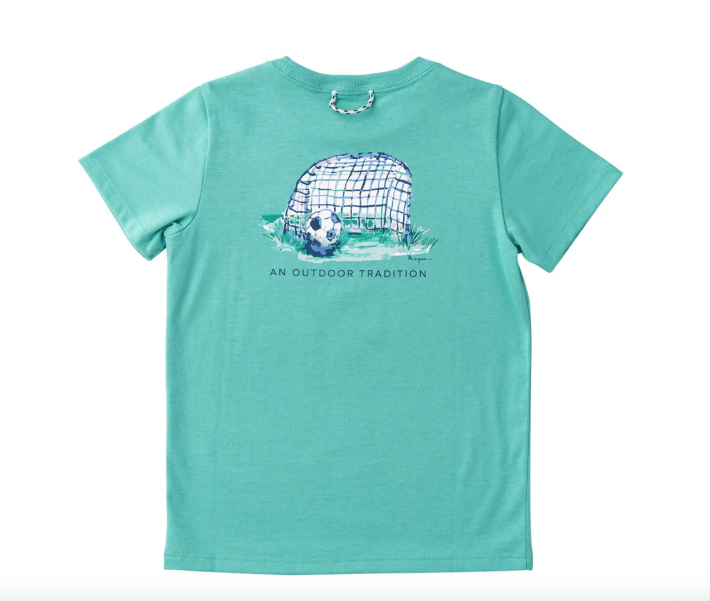 Kid's Cotton Short Sleeve T-shirt – Soccer Goal Art