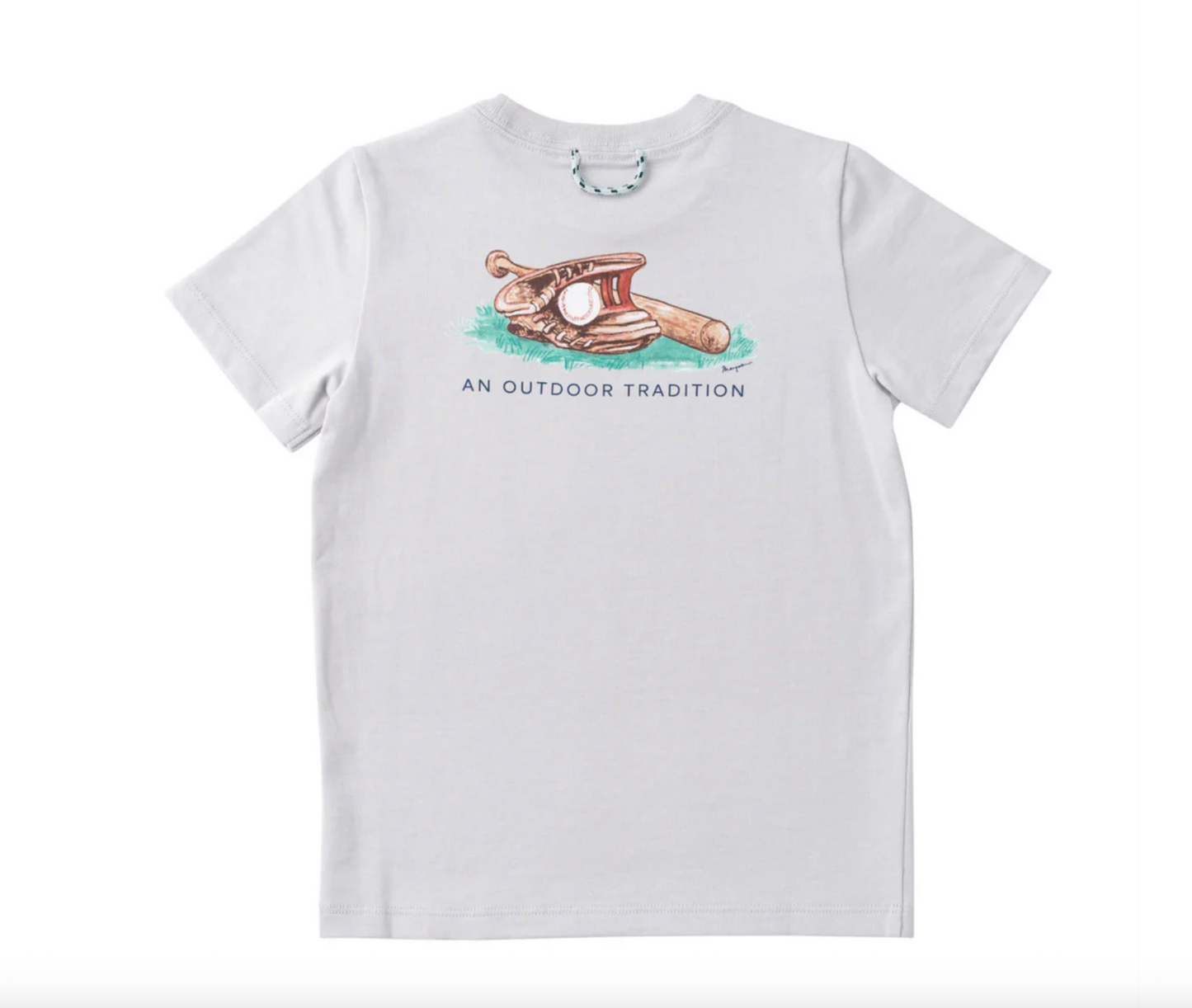 Cotton Short Sleeve T-shirt – Baseball Glove Art